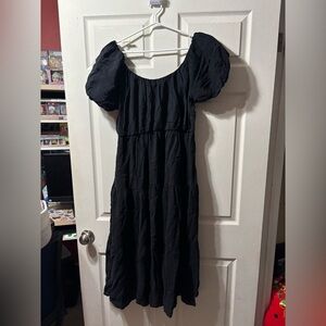 Reitmans Black Textured Dress